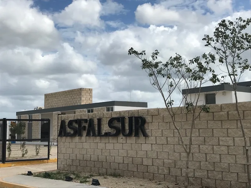 Rodillo de asfalto trabajando